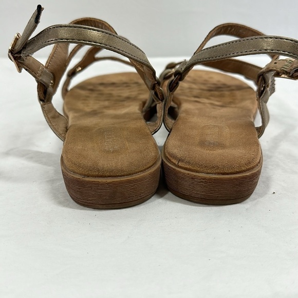 Patrizia by Spring Step Bronze Crystal Strappy Flat Sandals, 9 - Picture 7 of 9